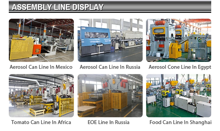 Spray Aerosol Metal Tin Can Production Line Making Combination Machine