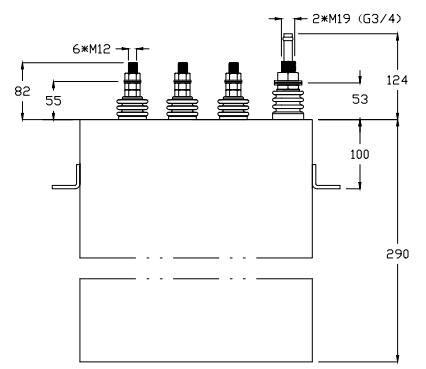 RFM series 3000Hz IF induction heating capacitors