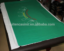 100% Polyester Fabric Blackjack Customize Casino Layout