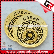 Promotional hotsell engrave gold coin