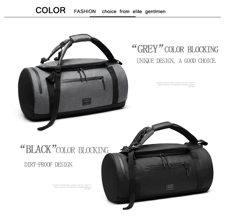 Custom Logo Men Weekender Workout Bag for Gym Sport Spend The Night Duffle Bag