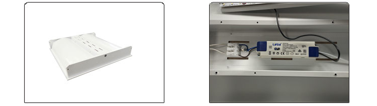 TROFFER RETROFIT KIT RECESSED LED 40W LIGHT DLT SERIES FOR BANK SUPERMARKET HOTEL SCHOOL 105lumen