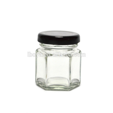 Eco-Friendly High quality Hexagonal Glass Jar