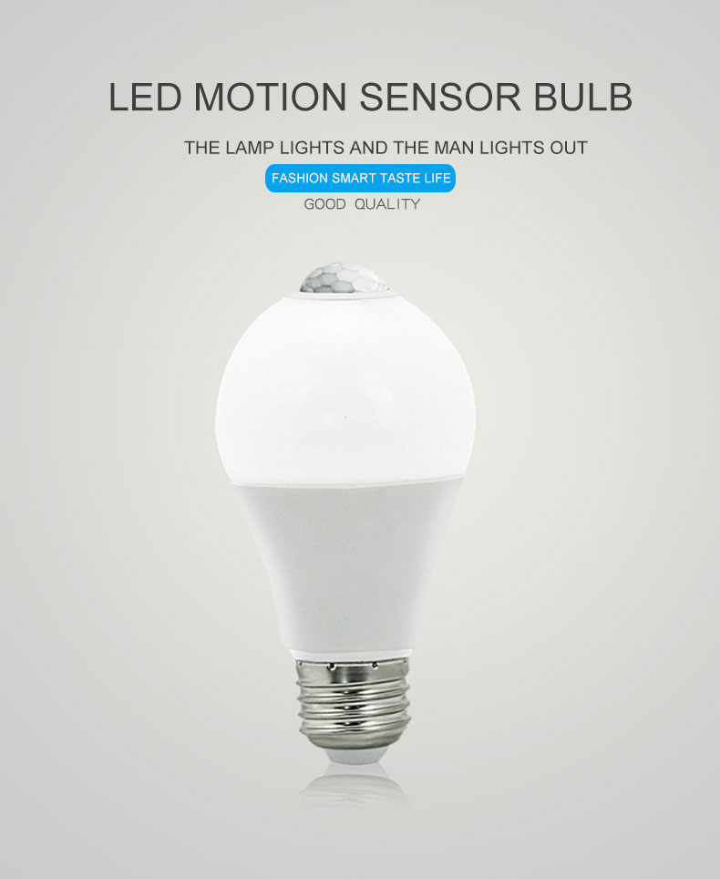 12W E27 PIR Motion Sensor LED Light Bulbs