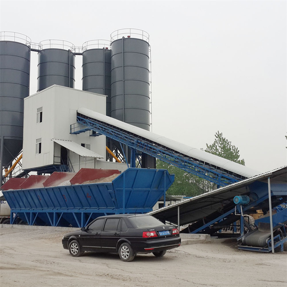 Fixed electrical 90m3 durable concrete batching plant