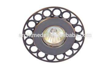 round iron decorated LED spot lights