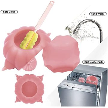 Pet Bubble Milk Bowl Silicone Nipples Milk Feeder