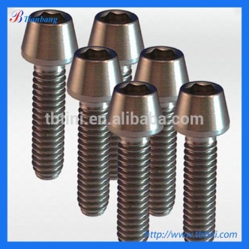 DIN912 Titanium Gr2 Gr5 Taper Head Bolts