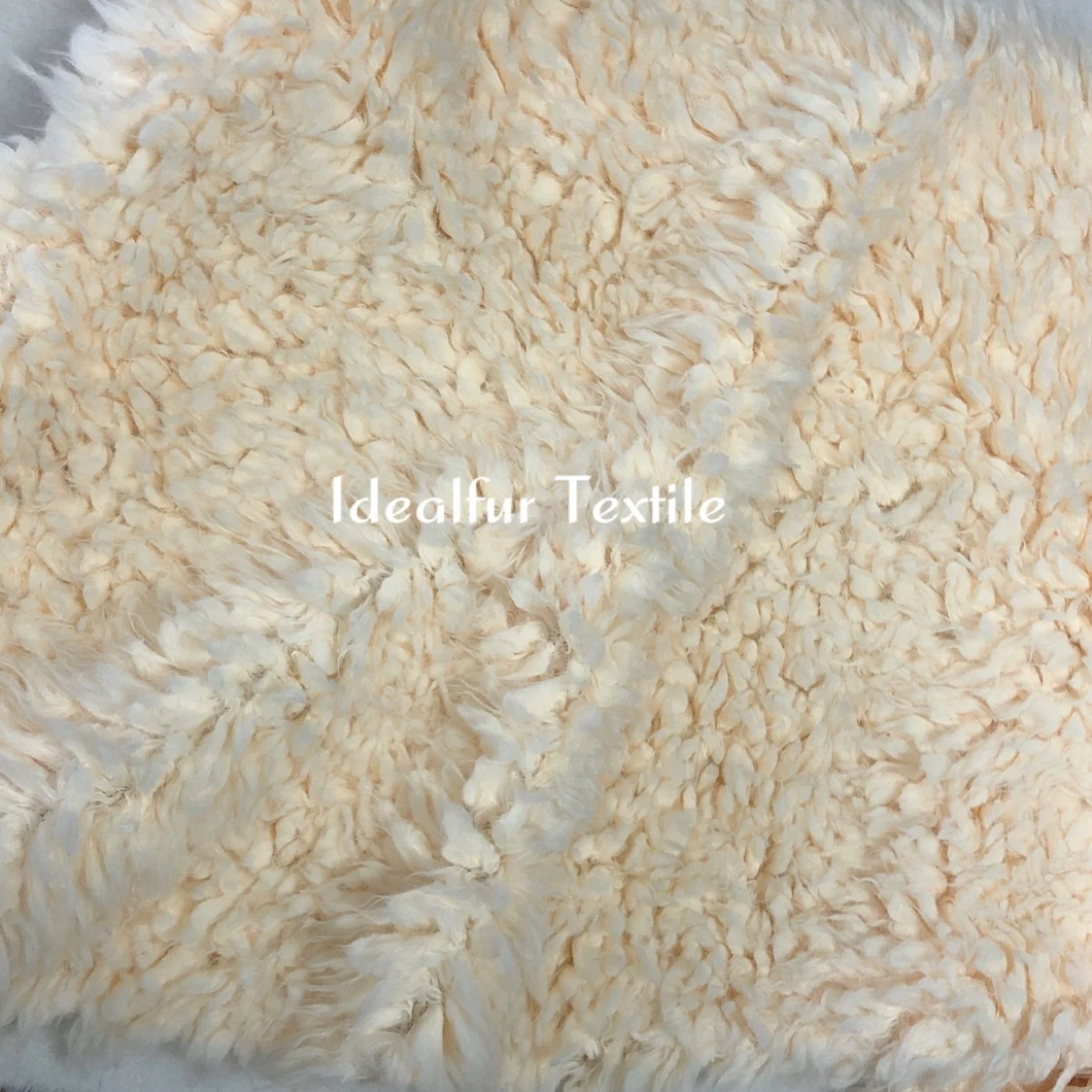 Solid Color Imitation Lambs Wool/Granules Plush/Shag Fur