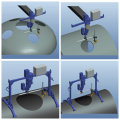 Tragbare Sattelform Schneidemaschine