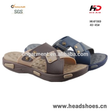 Cheap wholesale pvc strap slippers for men 2016