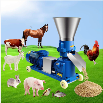 Small Medium Cold Press Pasture Hay Horse Manure Rice Husk Coco Peat Feed Pellet Making Machine