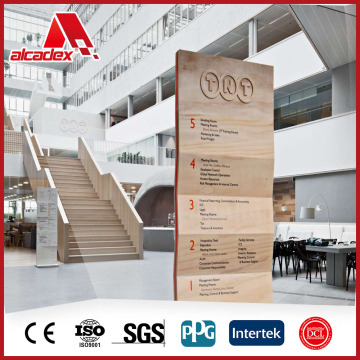 wooden pattern signboard weatherproof acp