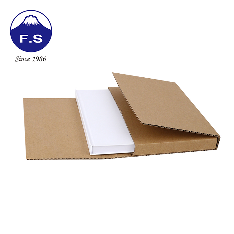 Easy Assemble Corrugated Cardboard Shipping Book Mailer Box