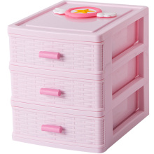 Girls' Dormitory Desktop Receiving Box: Lovely Cosmetics Storage Drawer for Students