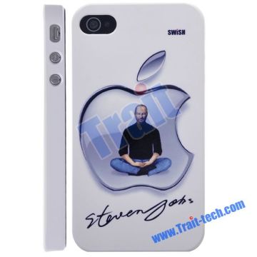 Steve Jobs in Apply Pattern Tribute Memorial Case for iPhone 4