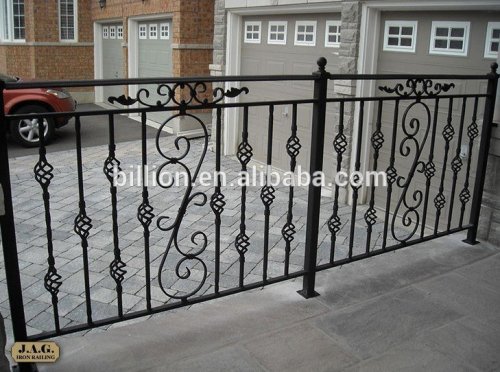 2016 wrought iron picket fence