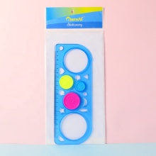 20cm PS Drawing Spiral Art Tool Spirograph Ruler