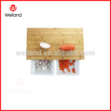 fancy bamboo cutting board with plastic drawer                        
                                                Quality Choice