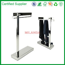 chrome belt tie display rack, stainless steel tie display rack (M-10451)