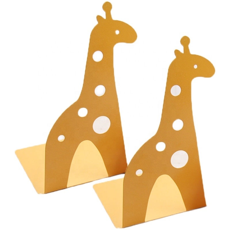 Giraffe Creative Tabletop Metal Bookstand With Cute Animal, High