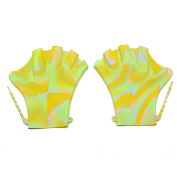 Adultos personalizados Entrenamiento de guantes de natación de silicona de silicona