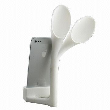 Ear Analog Acoustic Horn Stand Amplifier Speaker for iPhone 4/4S, Cute Rabbit Shape