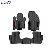 Customized Waterproof Durable 2D Latex Car Floor Mats for FIAT TORO