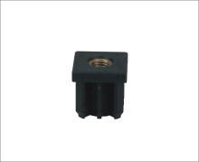 Plastic threaded tube end tube inserts for machine