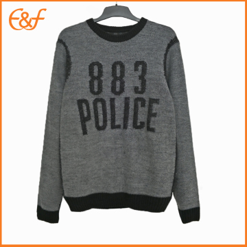 Latest Fashion Pullover Fitted Police Sweater For Men