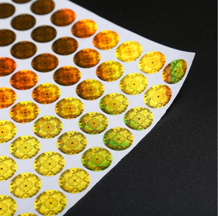 Custom Different Label Colors 3D DOT Matrix Hologram Stickers