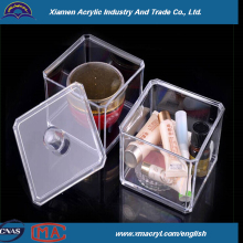 Eco-friendly acrylic glass cometics organizer box