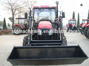 chinese lower price farm tractor with fron loader back hoe