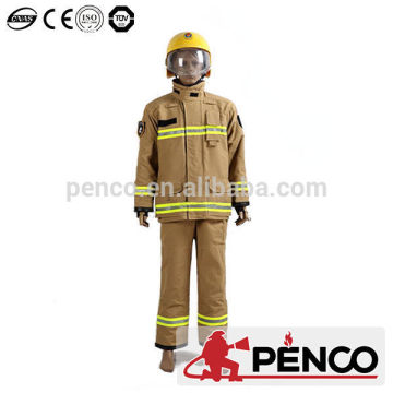 Khaki NOMEX IIIA firefighter apparels clothing manufacturer overseas