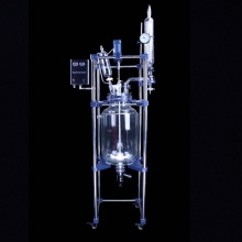 20l jacketed glass laboratory reactor vessel