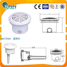 8" Pool Cover Main Drain Frame