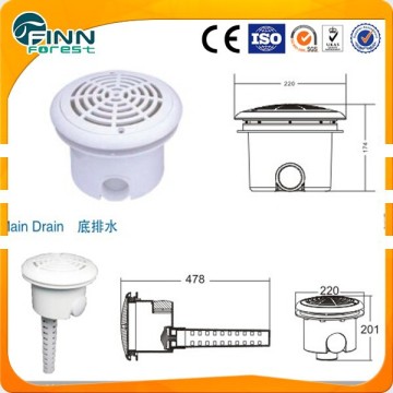 8" Pool Cover Main Drain Frame