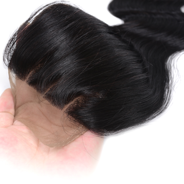 8A peruvian virgin hair lace closure 4*4 peruvian body wave closure Wholesale peruvian hair free parting lace closure