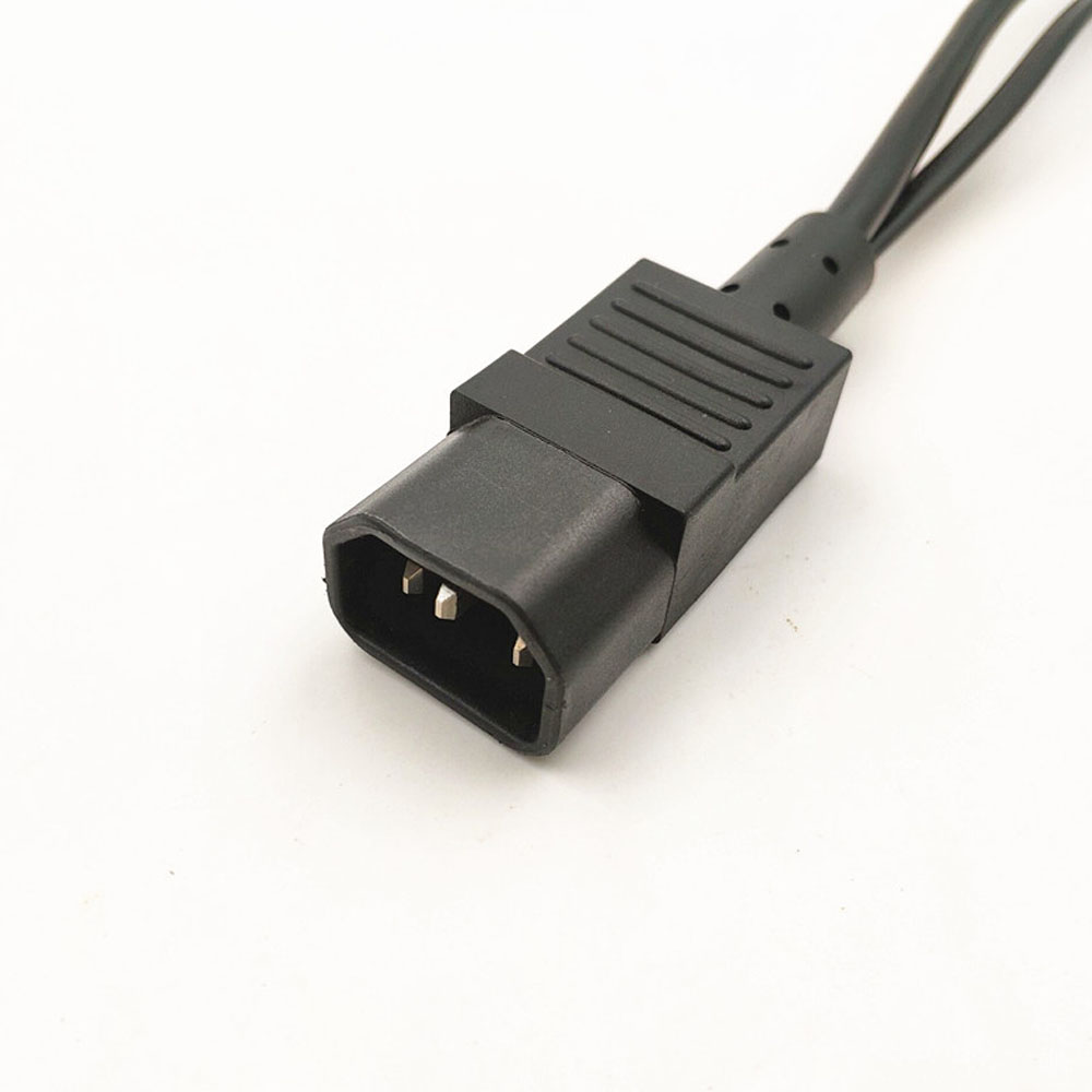 Y Type Splitter Power Cord C14 plug