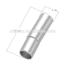 17*5mm chrome plated bead shape copper adjustable bracelet clasp