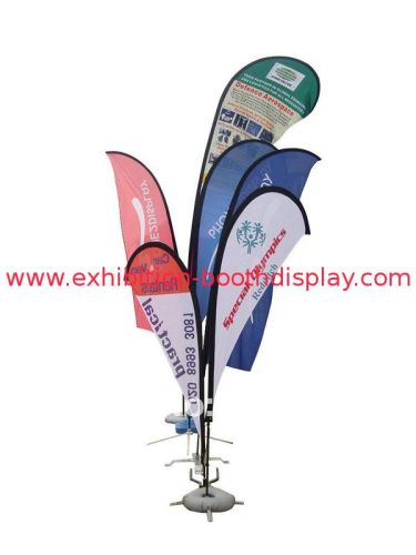 Outdoor Flying Banners With Screw Base ,  Advertising Beach Flags