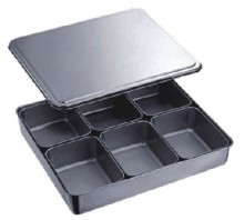6-Condiment box, Japanese style, s/s