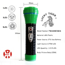 Portable LED Emergency Flashlight with Tiger Head Design