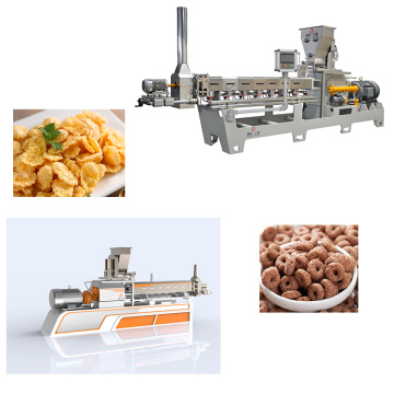 Breakfast cereals roasted corn flakes making Machine