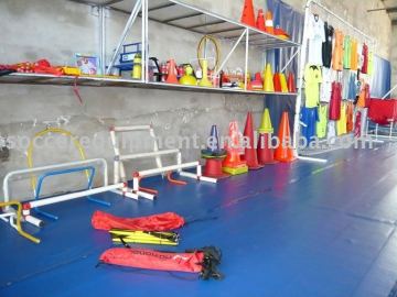 Soccer Equipment in our factory showroom