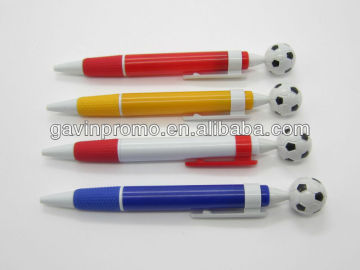 football plastic click pen