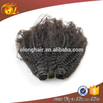 Fashion afro kinky straight hair weave, wholesale afro kinky human hair weft