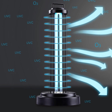 Timed UV disinfection table lamp