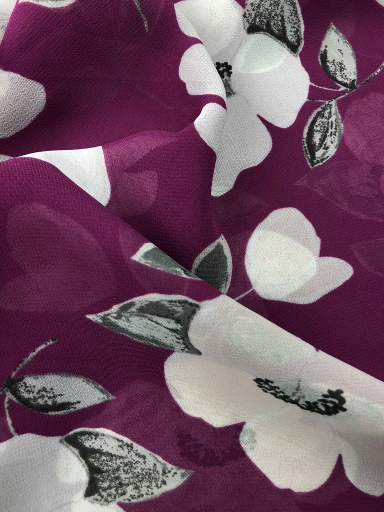 printed fabric sofa crinkle fabric polyester chiffon fabric printing