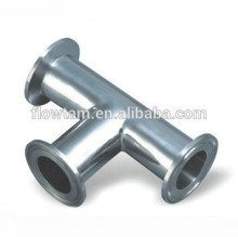 stainless steel sanitary clamp tee